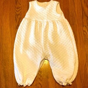 SOLD TBBC Quilted Romper 0-6m (generous sizing)
